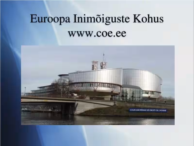 Euroopa inimõiguste ja põhivabaduste kaitse konventsioon Eestis